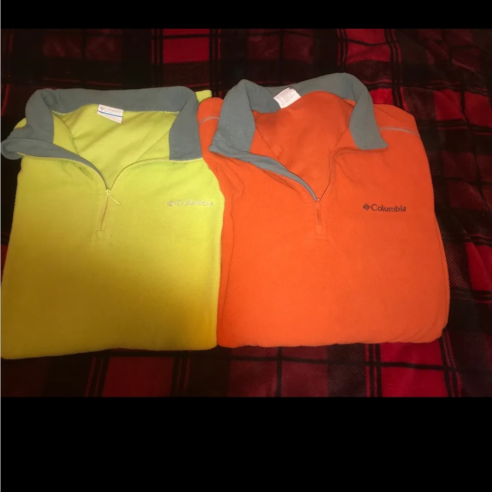 Columbia mens fleece pullover x two